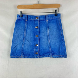 OSHKOSH Girl's Denim Button Front‎ Skirt Sz 12